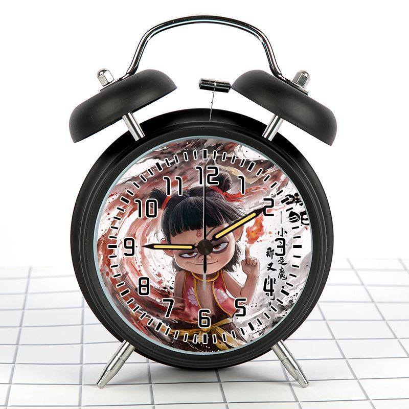 哪吒闹钟哪咤充电款儿童男孩学生自律学习专用起床神器时钟闹厂家,家居饰品,台钟/闹钟,淘宝优惠券,粉丝福利购,淘宝优惠卷