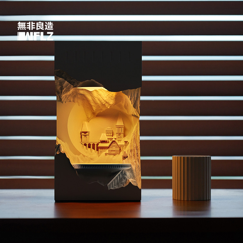 无非良造爱丽丝城堡DIY融蜡灯卧室无火香薰融烛灯新婚男女生礼物