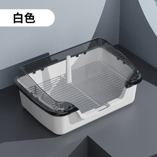 高围栏半封闭狗厕所中小型犬比熊加高狗屎盆泰迪专用易清洗狗便盆