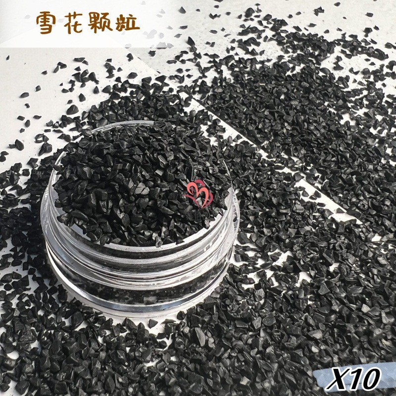 厂家直销雪花雪景造景颗粒圣诞水球填充树脂雪花粉