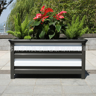 绿植餐厅围栏隔断屏风花架花槽铝合金户外组合花箱造景定制花箱