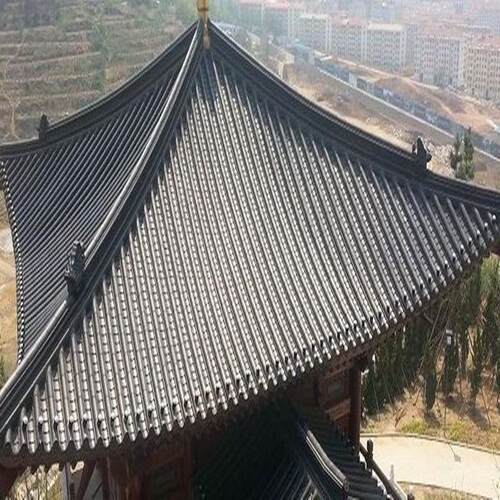 铝合金仿古瓦金属古建瓦琉璃瓦水晶砖瓦做防潮颜色都可防火
