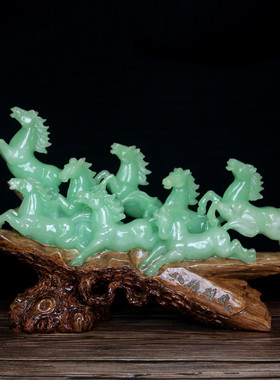 八装饰品摆件工艺品招财生肖马办公室会议桌骏马乔迁新店开业礼品