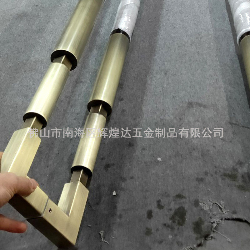 五金厂定制不锈钢门拉手入户中式复古大门拉手简约别墅玻璃门把手