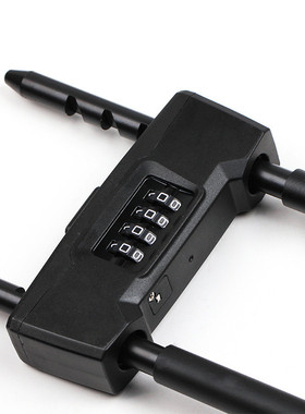 NBYT长梁玻璃门锁密码锁挂锁可调节长度U型推拉门加长大门锁M505