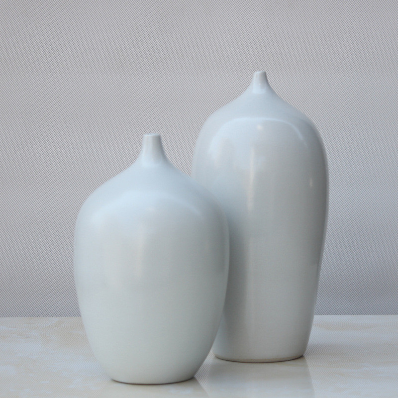 新中式禅意会所花瓶摆件客厅装饰品家居简约景德镇陶瓷陶罐器插花