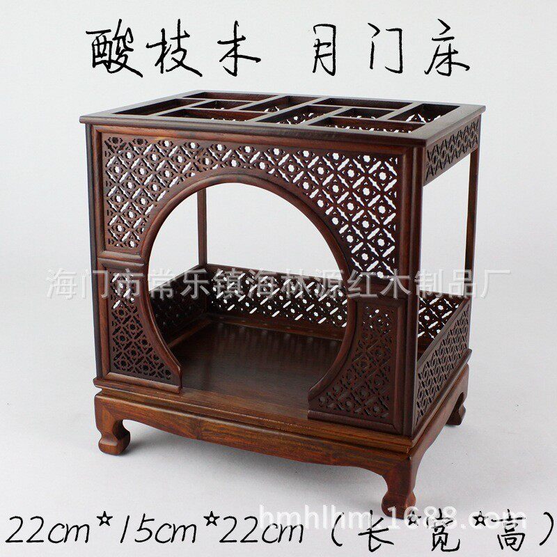 红木工艺品微型家具模型酸枝木长方条案摆件红微缩翘头琴桌供桌子