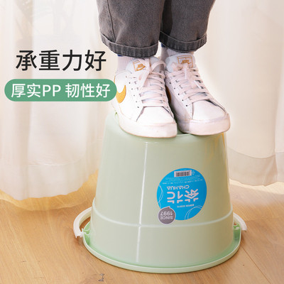 茶花水桶塑料桶家用洗衣桶圆桶储水桶桶学生宿舍小便携洗澡桶手提