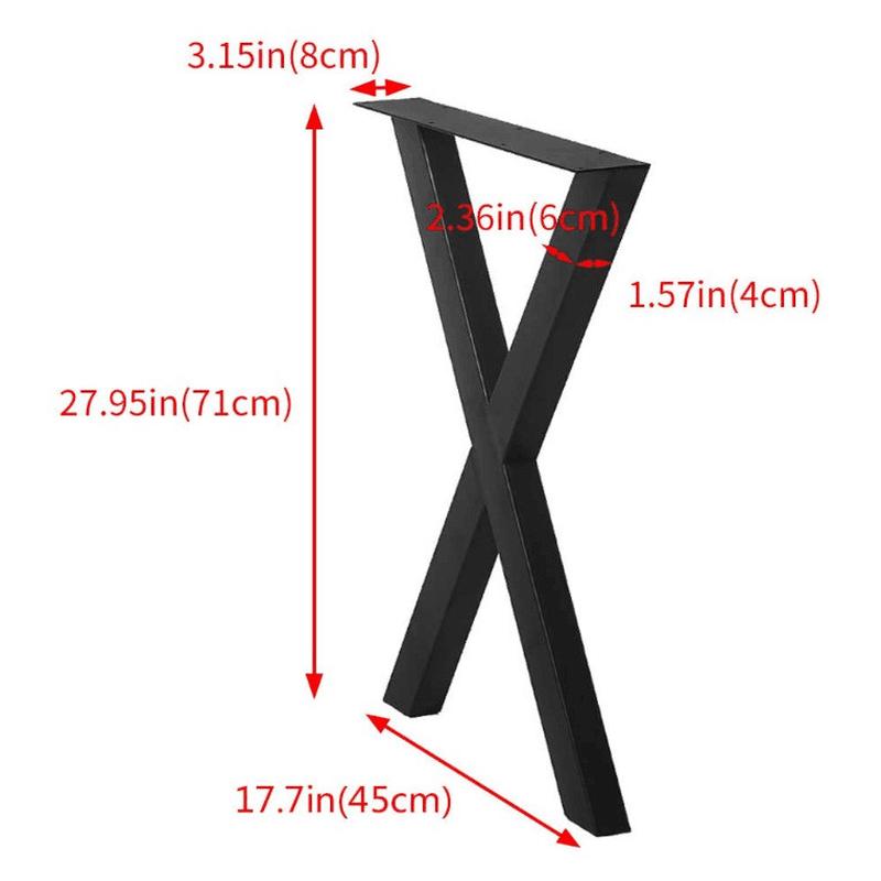 40厘米铁艺不锈钢桌脚架家具金属五金桌脚支架办公桌批发桌腿