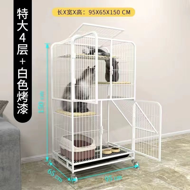 y2r猫笼家用大猫超猫别墅舍猫咪笼子室内大号宠物猫窝房子特佳
