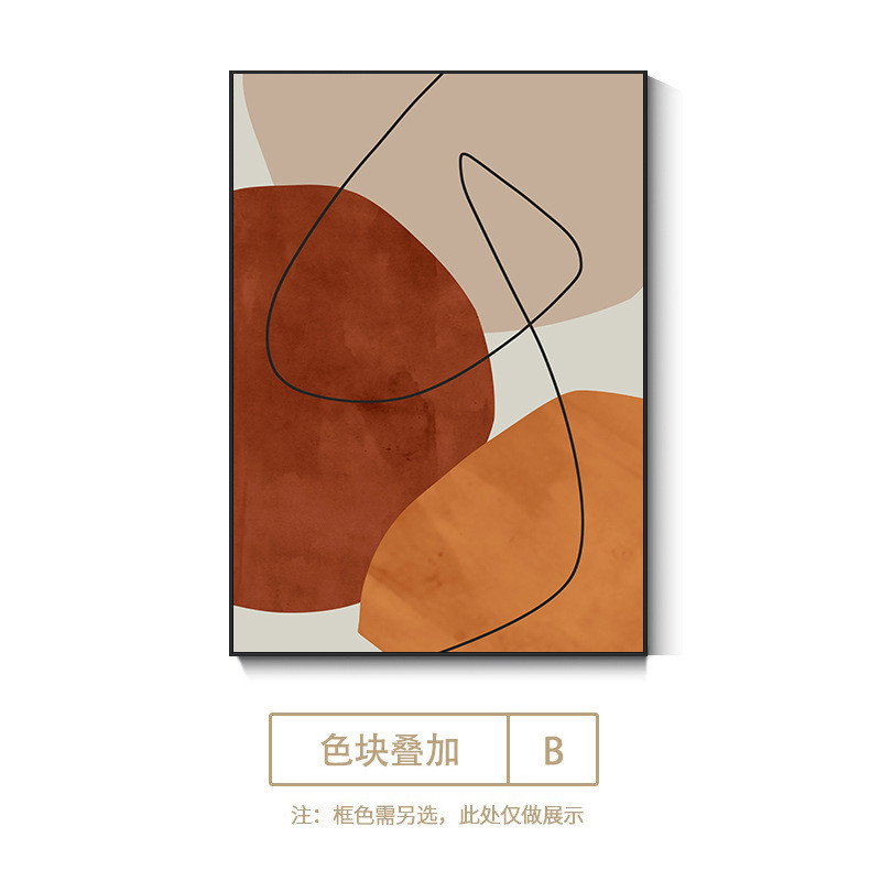 落地装饰画客厅现代极简抽象画沙发背景墙大幅壁画画玄关过道挂画