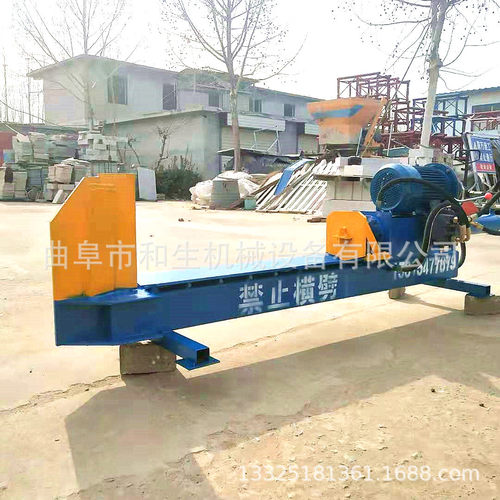 热销v型平台防滚木分裂劈柴器移动液压劈机劈材机小型电动劈柴木