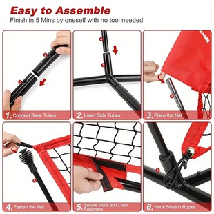 便携式球网橄榄美式棒球网足球训练垂着目标网带洞橄榄球训练网