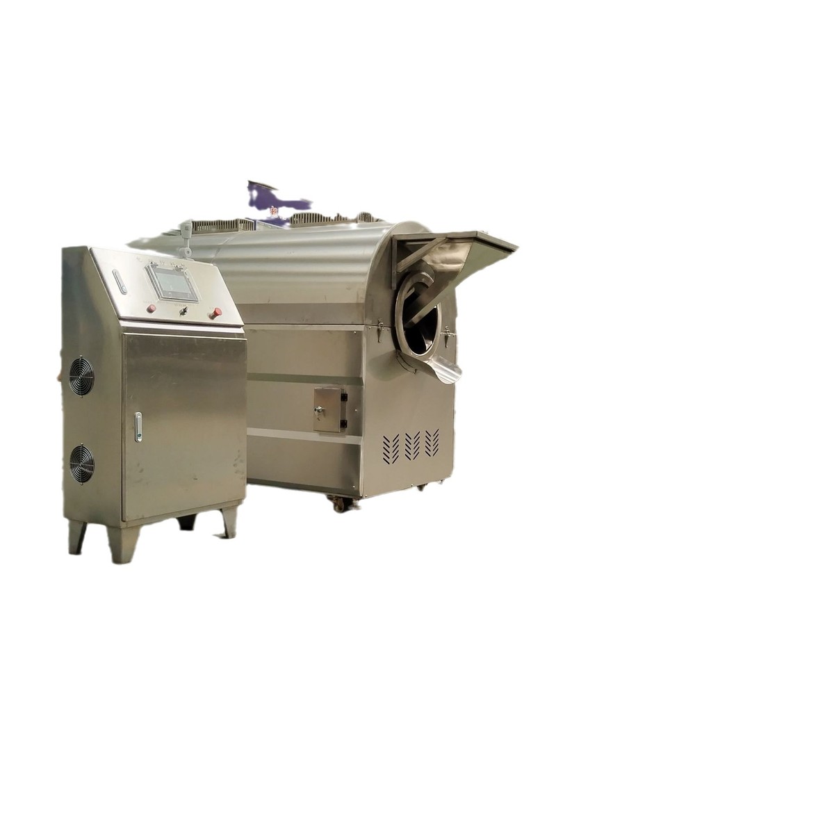 热销全自动电磁炒货机流水线商用电磁炒货机炒黄豆设备诸城电磁炒