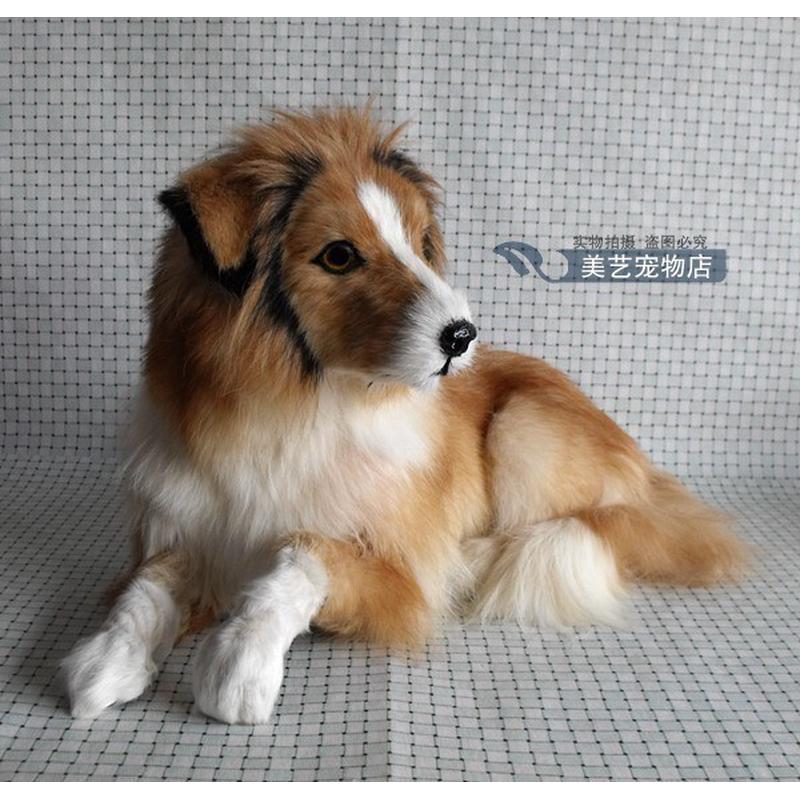 热销创意家居装饰摆件仿真影视静态模型橱窗陈列品摆件牧羊犬道具