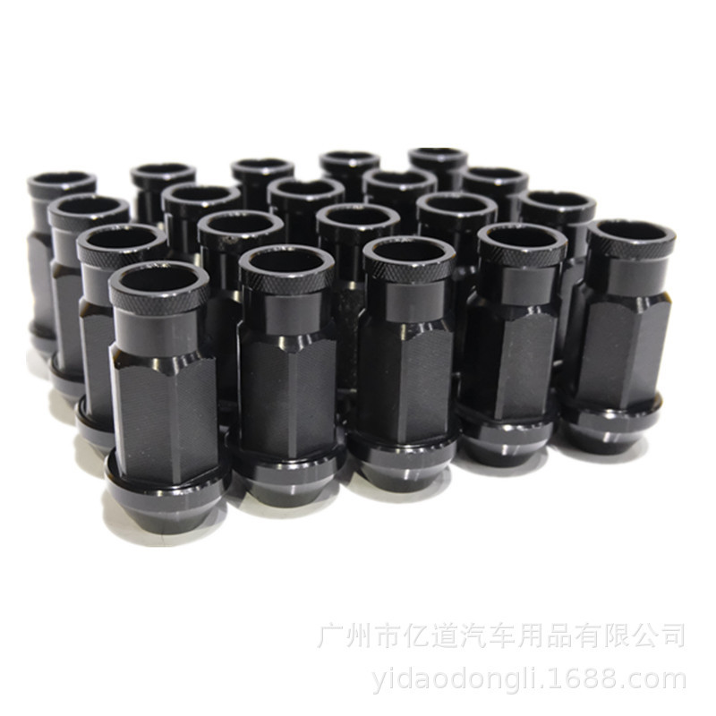 汽车的D1SPEC轮胎螺母轮毂螺帽轻量化螺丝6065合金长款通孔型