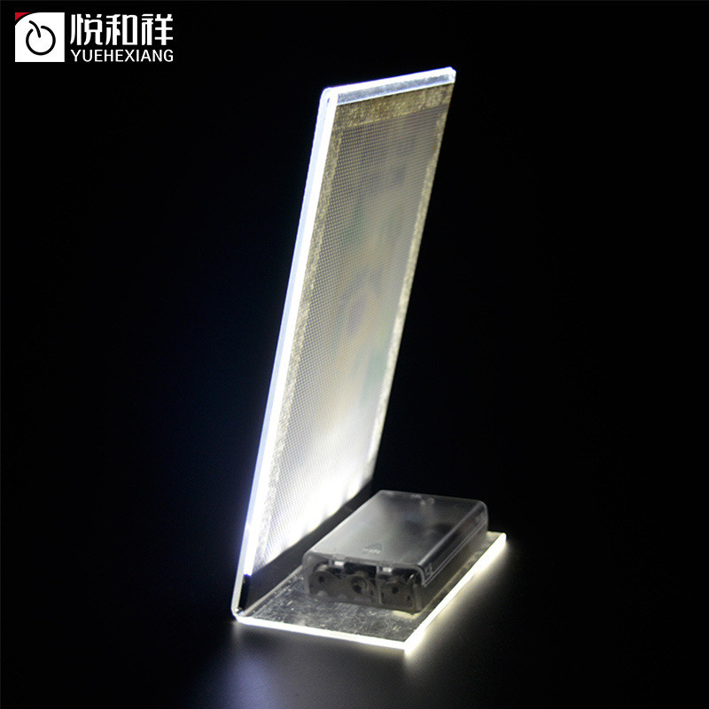 新款l型a4发光台卡广告牌展示单面led菜谱高亮发光发光菜单牌