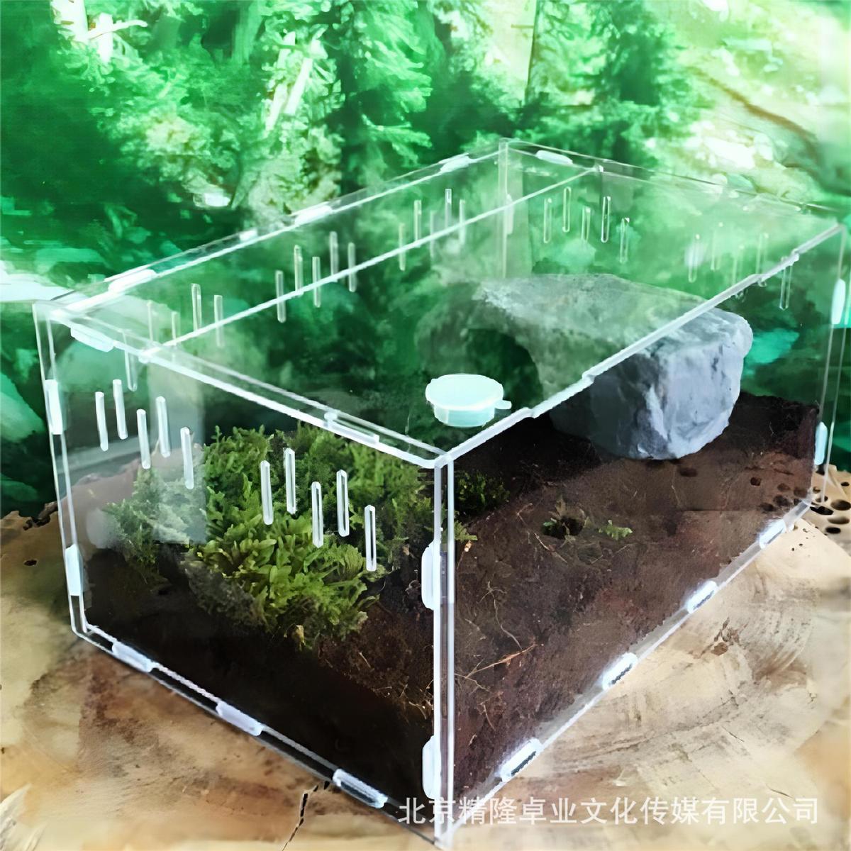 亚克力透明宠物景观带孔透气拼接式仓鼠笼子爬宠别墅饲养箱