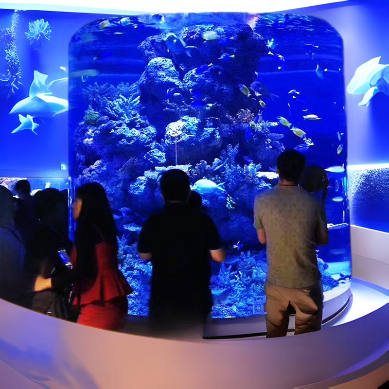 海洋馆设计超大型海洋世界工程鱼缸有机玻璃海水亚克力大型