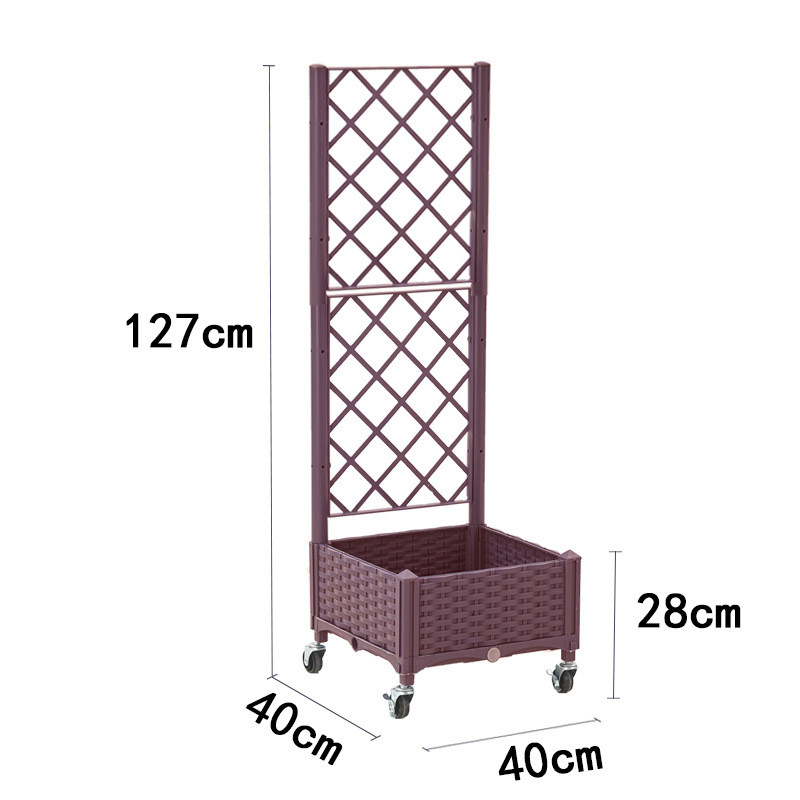 种菜家庭阳台长方形塑料蔬菜专用种植箱花盆新款特大花箱栅栏