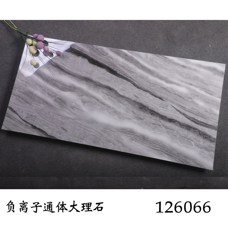 简约现代600*1200通体大理石瓷砖客厅商场地板砖佛山负离子防滑
