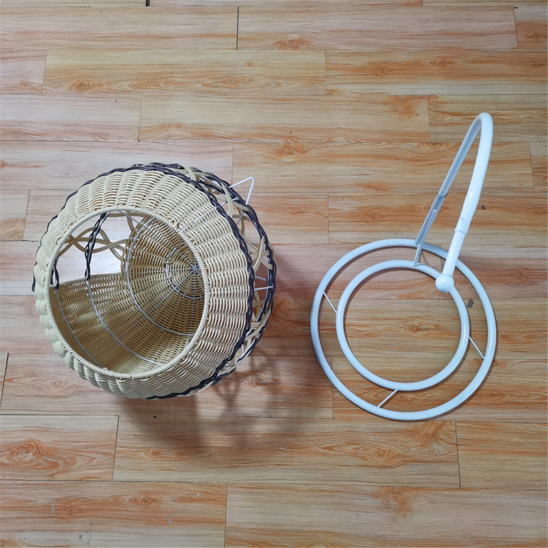 可拆卸吊篮藤编猫窝宠物窝夏季手工编织猫篮子不无味沾毛