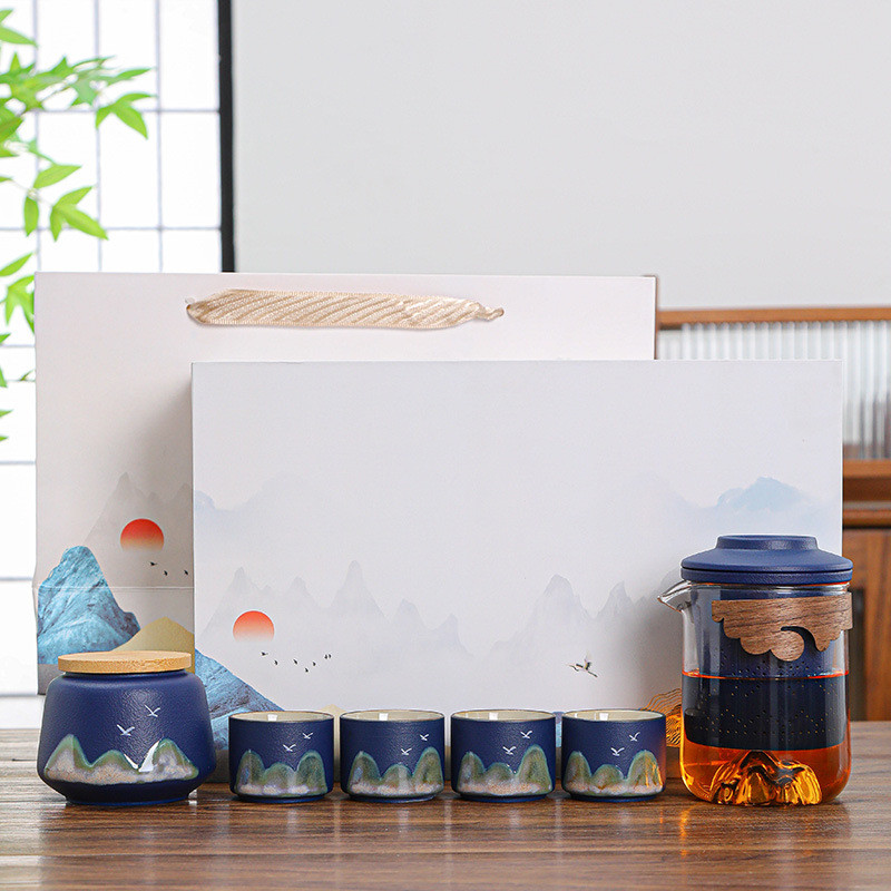 国潮茶具套装公司周年开业活动实用户送客轻奢商务伴手礼创意礼品
