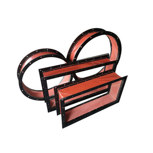 防火风机风管软连接耐高温阻燃硅胶布减震通排风帆布风机软连接