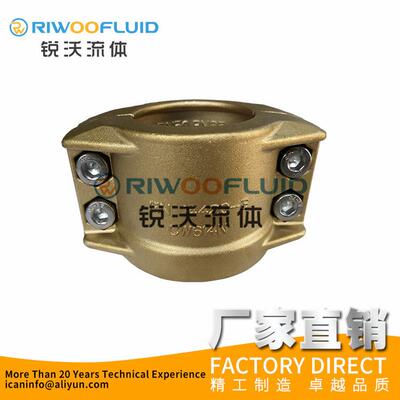 EN14420-3/DIN2817黄铜管夹两片式安全管夹导静电软管抱箍CW614N
