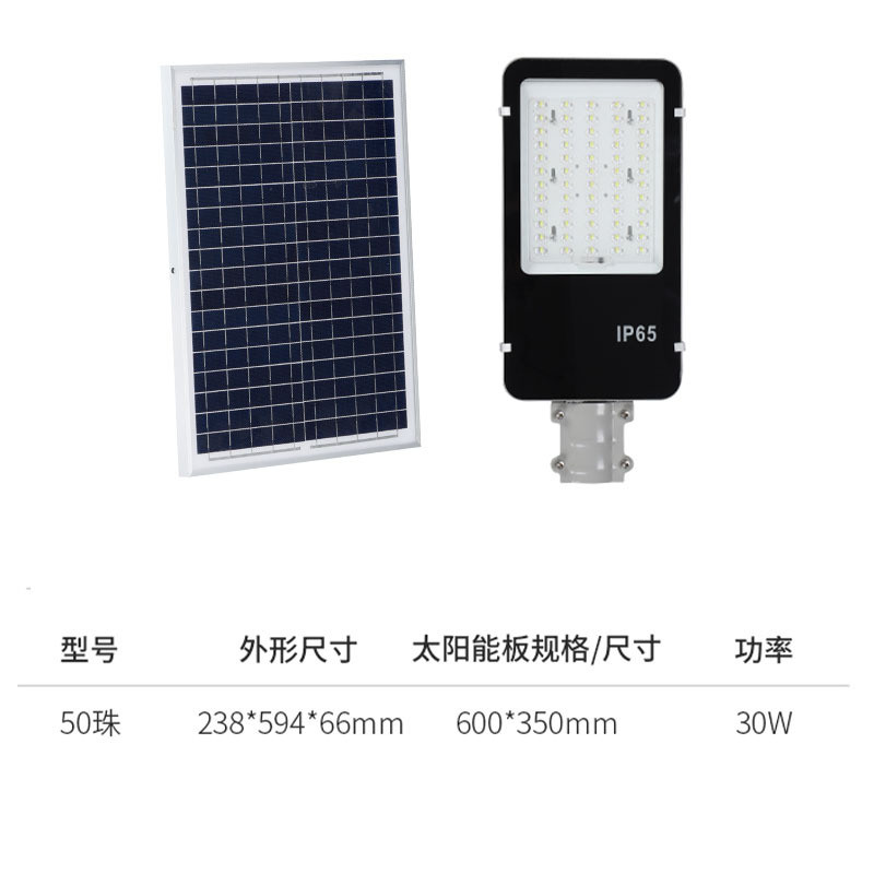 分体式庭院灯新农村后院花园户外太阳能路灯家用遥控太阳能路灯头