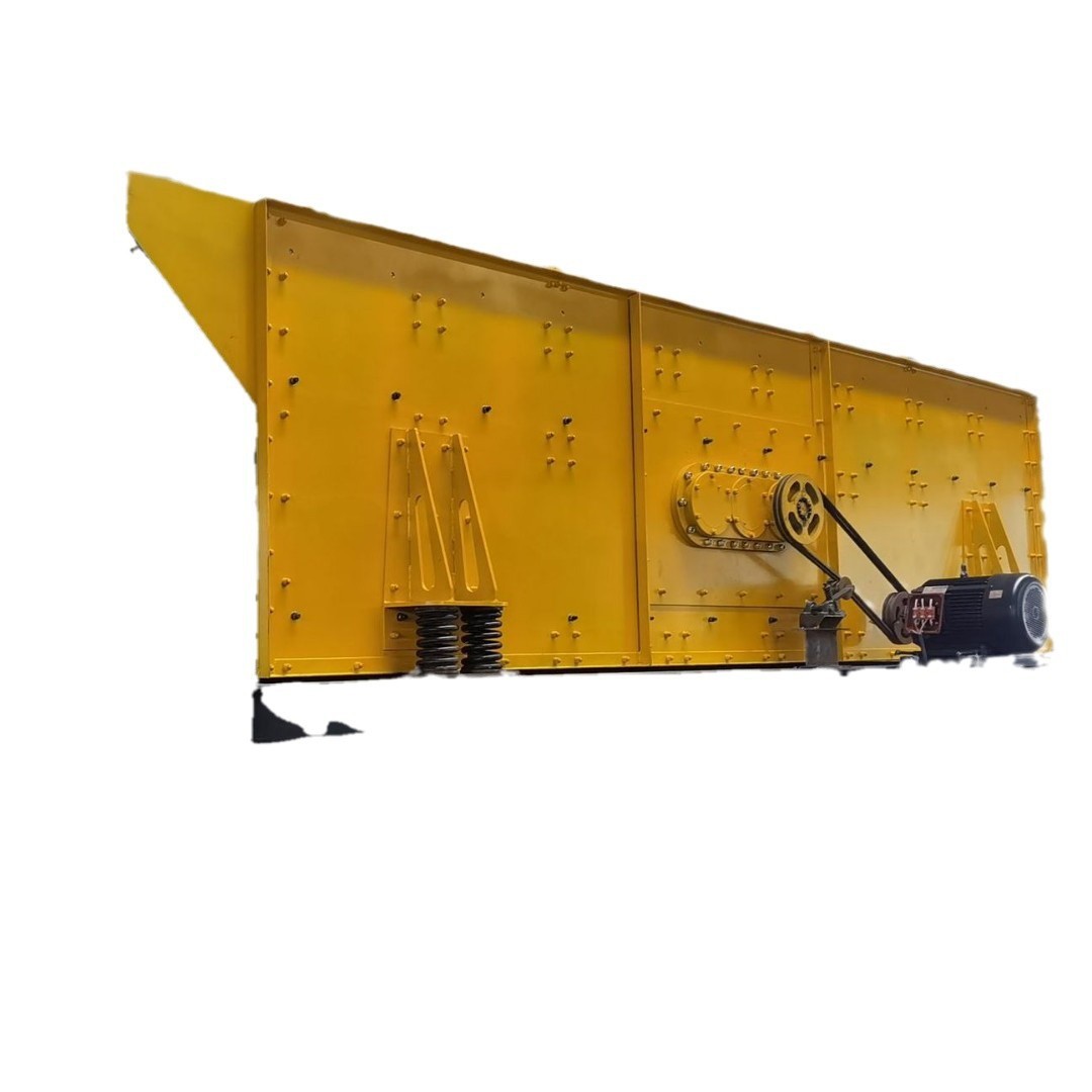 时产300吨振动筛多种椭圆青州厂家大型可移动雪橇式三轴规格筛