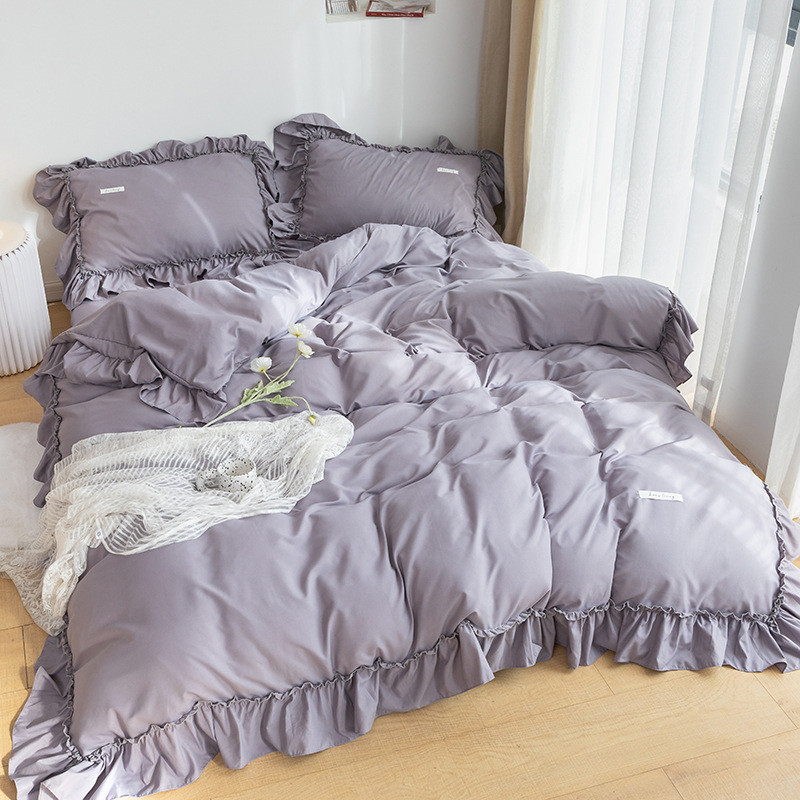 6s韩式风红色结婚床上用品四件套婚嫁被套床单六七件被子全套婚庆