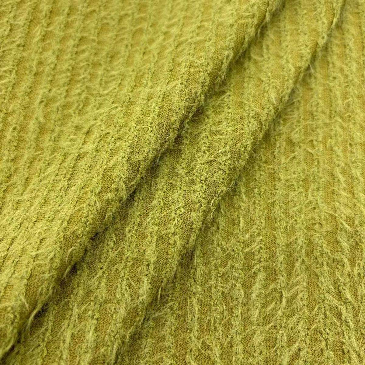 提花织条毛绒弹力针织针织面料拉毛条纹提花布料涤氨女服装面料,纺织面料/辅料/配套,棉麻面料,淘宝优惠券,粉丝福利购,淘宝优惠卷