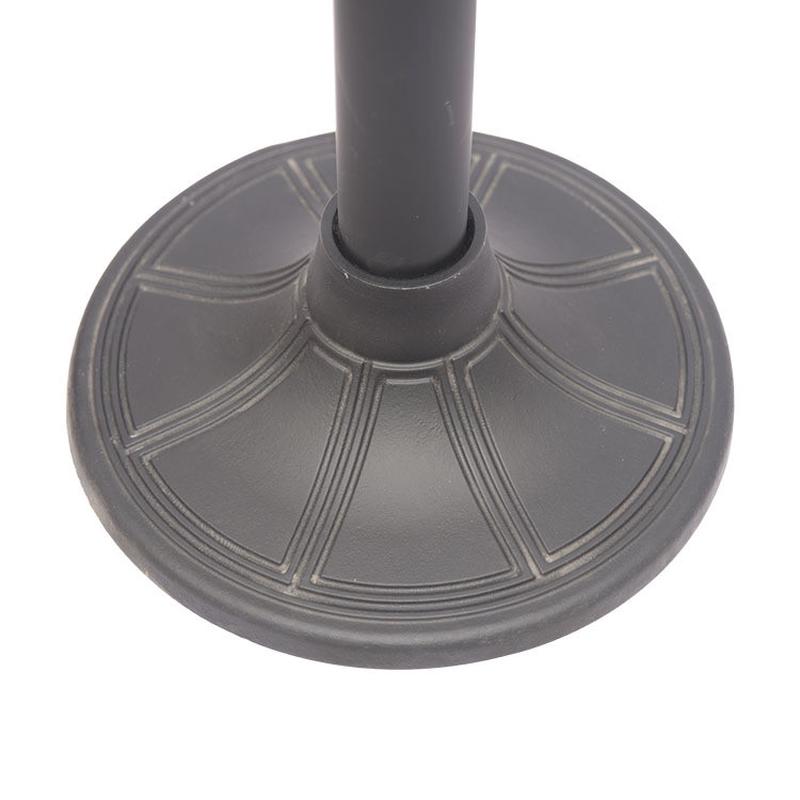 厂家批发圆铸铁台脚快餐酒吧桌台脚五金餐桌架黑色圆形桌脚台架