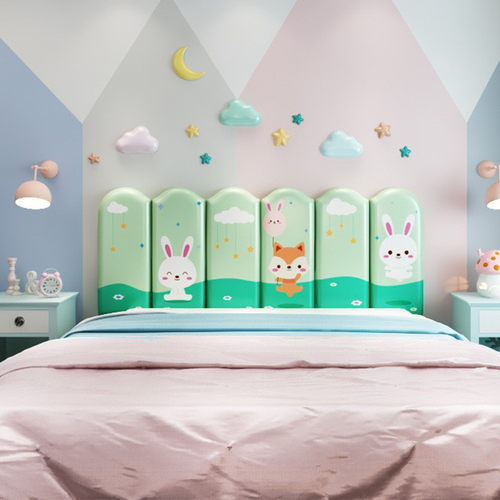 床头板防撞软包帖卡通墙个性儿童房个性装饰贴榻榻米墙围防撞靠垫