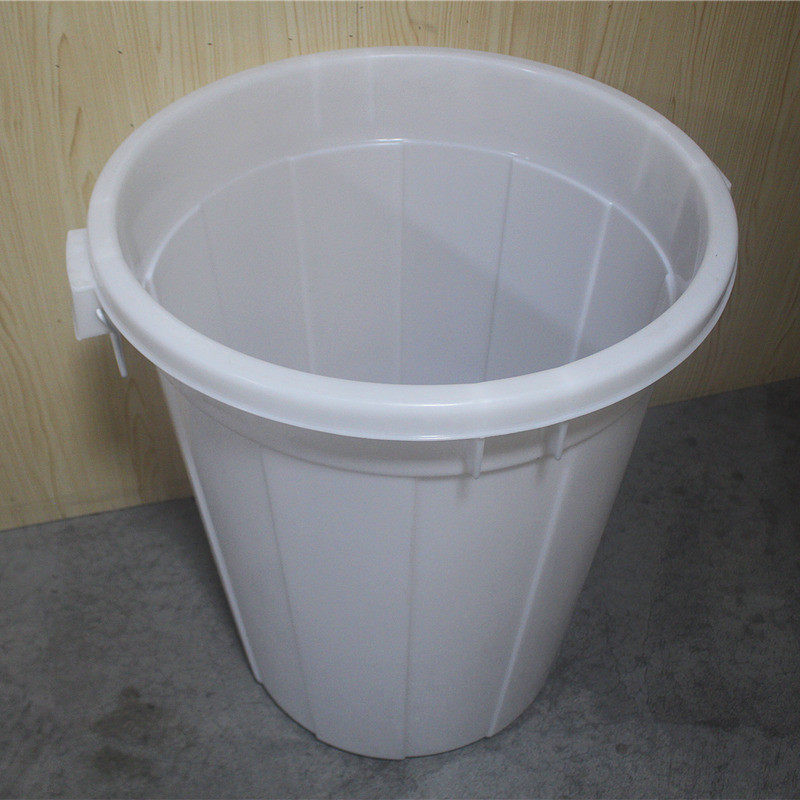 圆形白色塑料储水桶工业带盖发酵桶蓄水大水桶厨房加厚塑胶大白桶