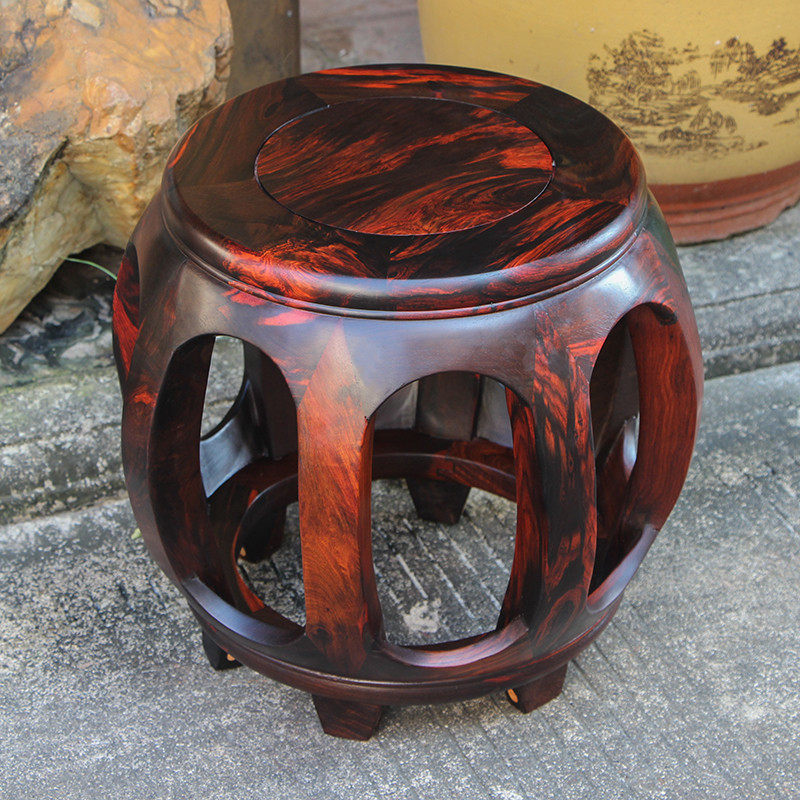 #红木鼓凳老挝大红酸枝圆凳实木矮凳鼓墩茶几小凳子换鞋凳中式家,住宅家具,鼓墩/绣墩,淘宝优惠券,粉丝福利购,淘宝优惠卷