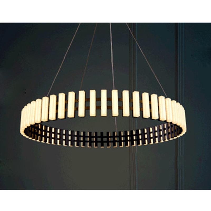 后现代轻奢设计师客厅吊灯北欧圆环餐厅吧台吊灯吊灯卧室创意个性