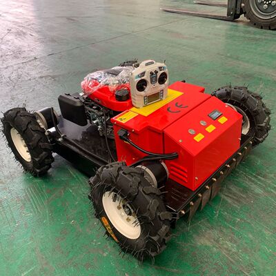 直供遥控履带割草机lawnmower智能割草机器人无线遥控防侧翻