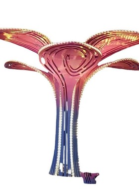 灯仿真树造型户外室外装饰亮化雕塑制定大型不锈钢发光廊架