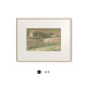 秋风里高级感兰迪色系风景画北欧简约艺术装 餐厅挂画 饰画莫法式