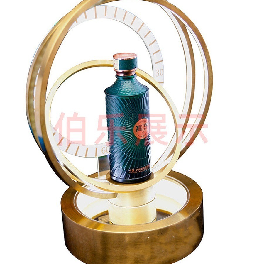 不锈钢高档白酒酒架高端洋酒陈列酒架酒吧酒具用品发光白酒酒座