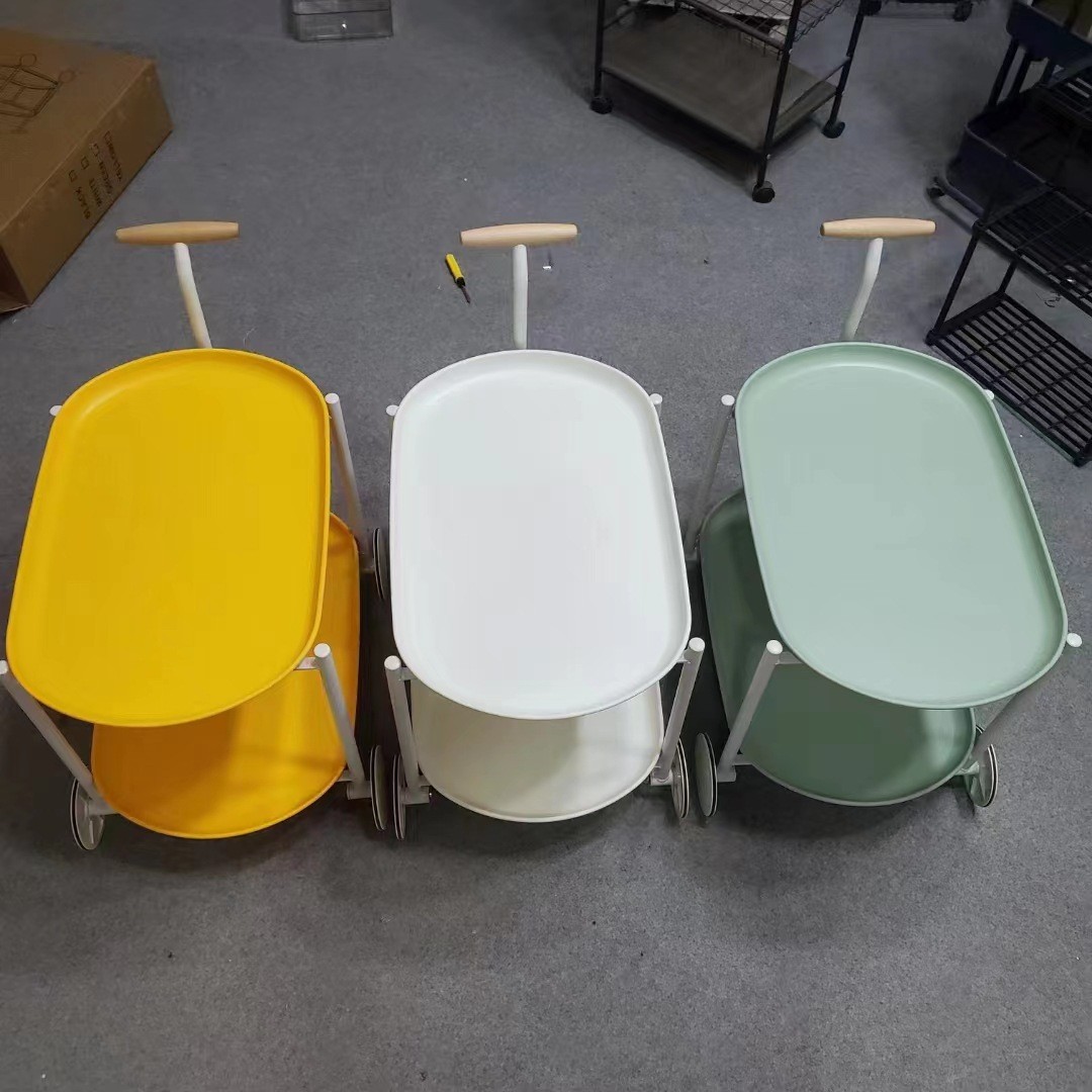 新款北欧创意沙发边几网红简约ins推车收纳可现代移动小户型茶几