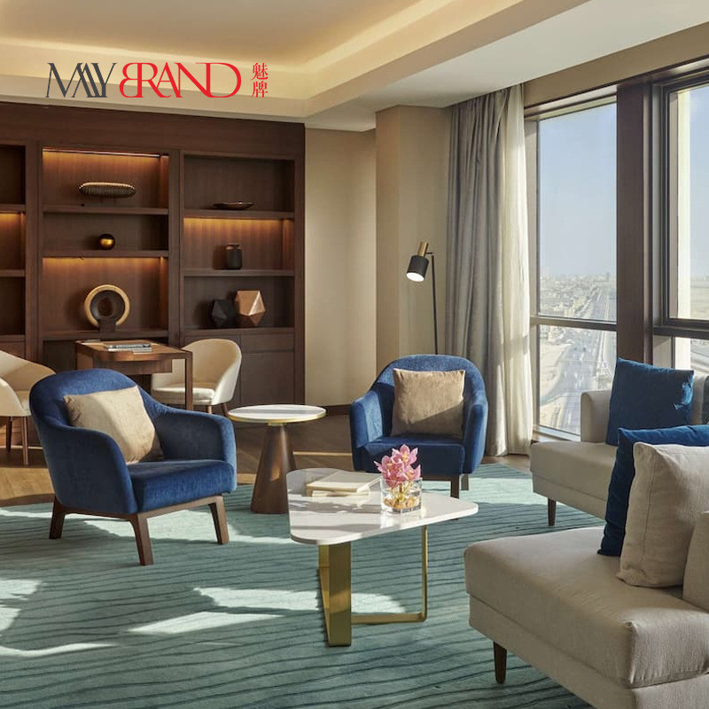 家具酒店宾馆现代简约标间连锁快捷酒店客房床电视柜沙发全屋定