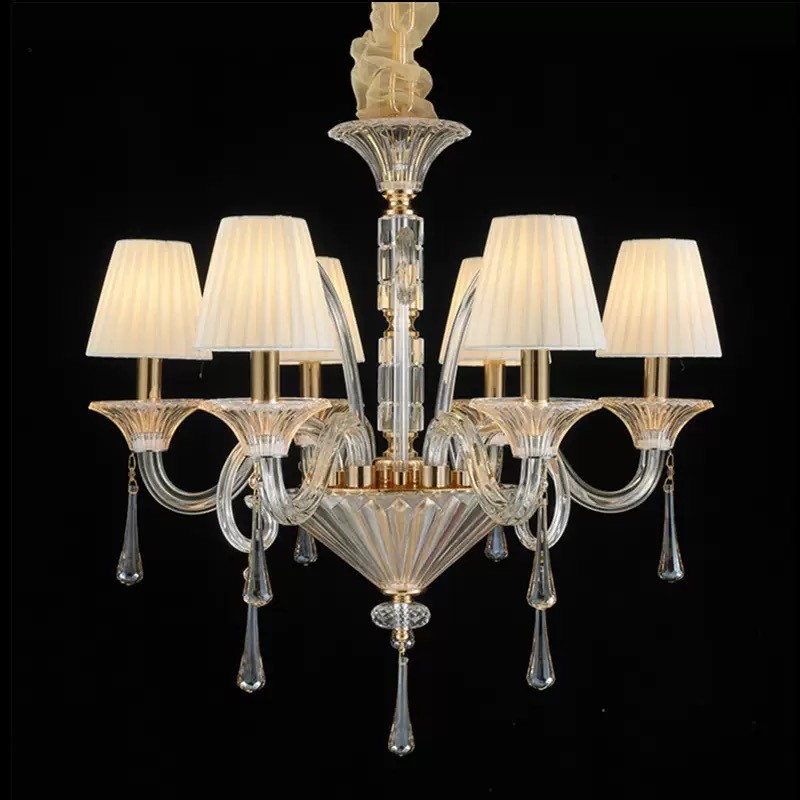 餐厅水晶吊灯欧式轻奢别墅客厅灯大气现代简约婚庆时尚工程灯具