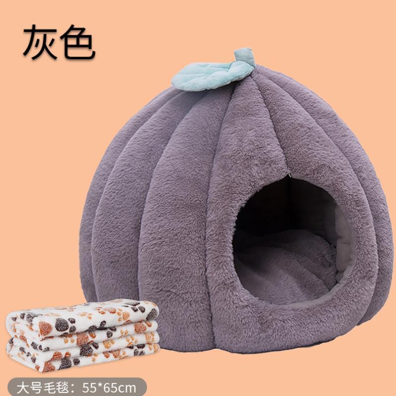 猫窝床房子别墅封闭式可拆洗冬保暖四季南瓜宠物猫咪用品猫猫窝/