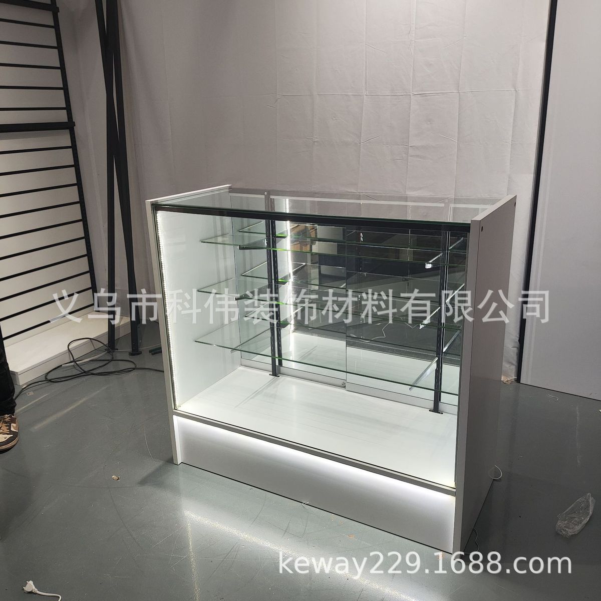 烟店精品店玻璃展示柜多层全透明商用饰品展柜首饰柜台