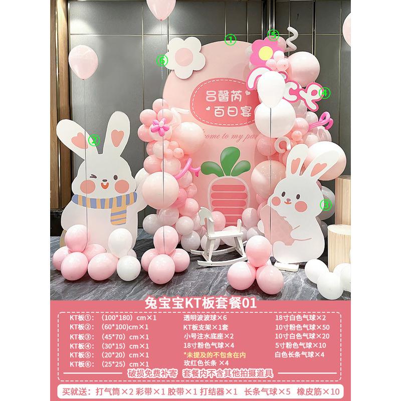 18岁女孩成人礼生日布置气球装饰场景男派对宴会网红场kt板背景墙