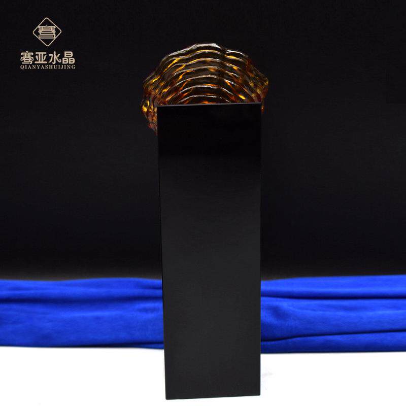 金贝奖杯水晶琉璃楷模奖牌功勋管理周年纪念品贝壳奖牌金融庆典奖