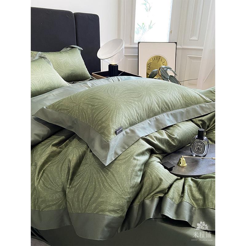 1pkn美式批发印花100支长绒棉全棉四件套贡缎被套双人1.8春夏床上